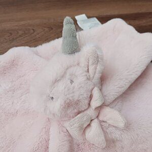 Little Miracles Unicorn Pink Lovey Plush Baby Security Blanket Lovey 14”